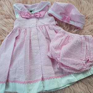Good Lad Sailor Sundress With Matching Sailor Hat - 24M "NWOT"